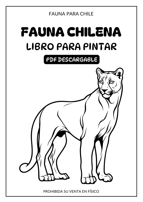 Libro para Pintar - Fauna Chilena