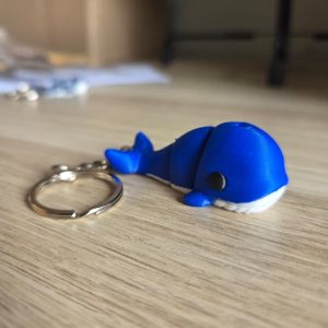 Figuras 3D - Llavero Ballena Azul