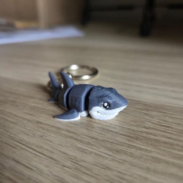 Figuras 3D - Llavero Tiburón Blanco