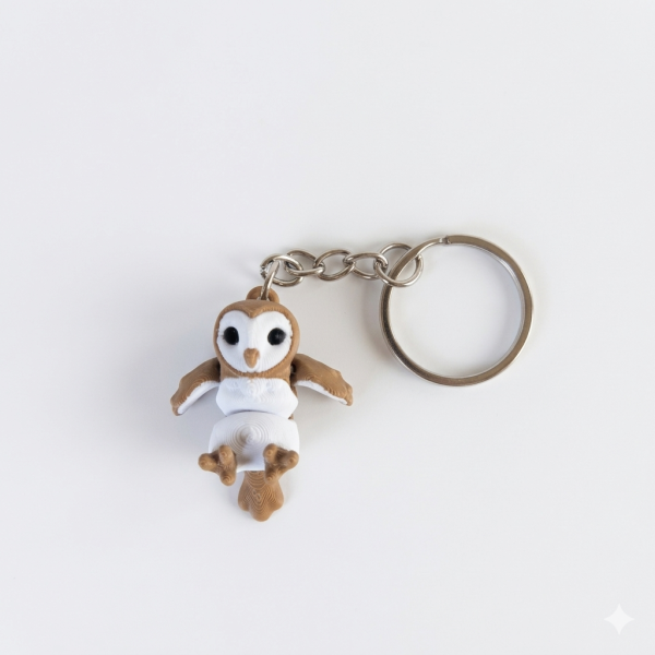 Llavero Lechuza Blanca