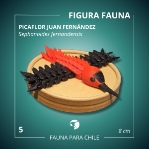 Figuras 3D - Picaflor de Juan Fernández (macho)