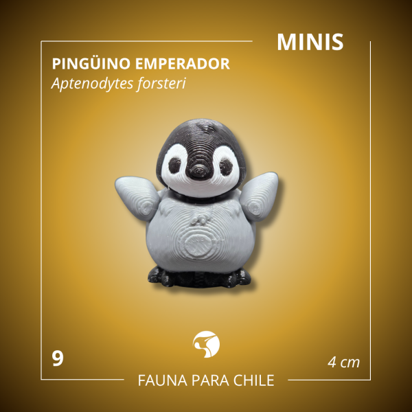Figuras 3D - Mini Pingüino Emperador