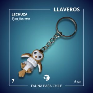 Figuras 3D - Llavero Lechuza