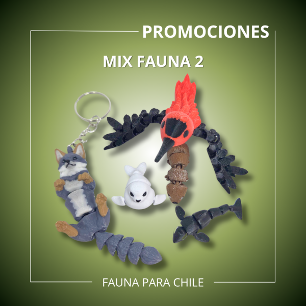 Figuras 3D - Caja Mix Picaflor de Juan Fernández