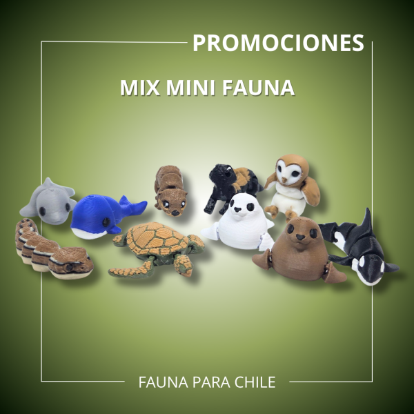 Figuras 3D - Mix Mini Fauna